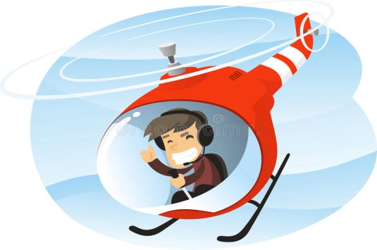 Man flying helicopter stock illustration. Illustration of taking - 86682267